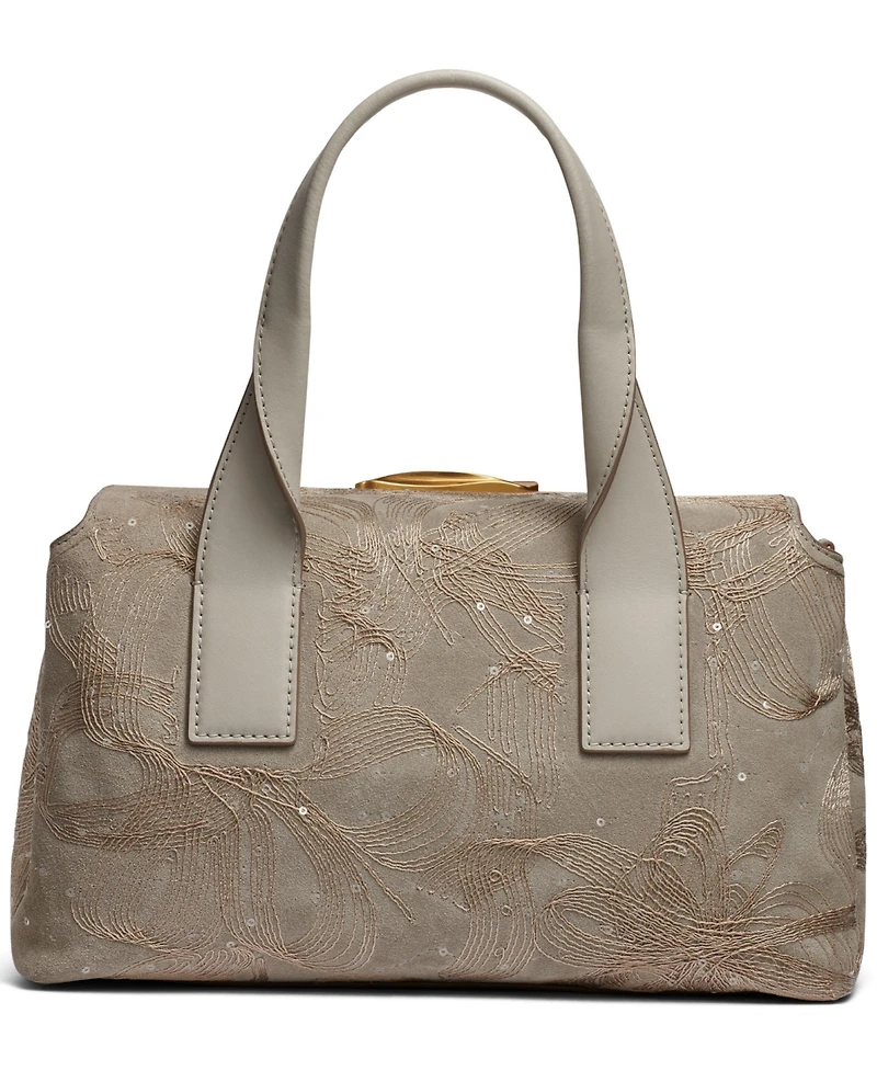 Donna Karan New York Amagansett Floral Embroidery Satchel