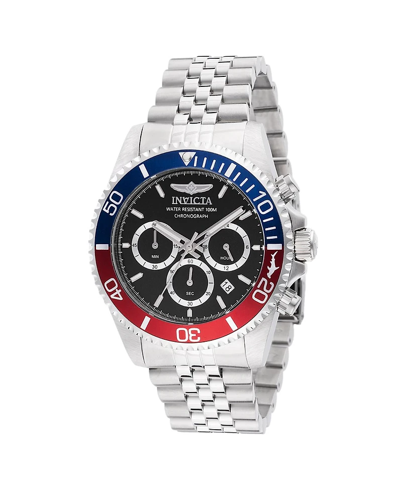 Invicta Men's Pro Diver Quartz Chronograph Black Dial Watch