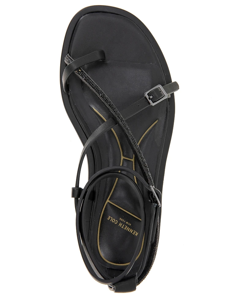 Kenneth Cole New YorkWomen's Paros Jewel Square Toe Flat Sandals