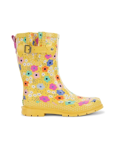Daisy Delight Mid Rain Boot
