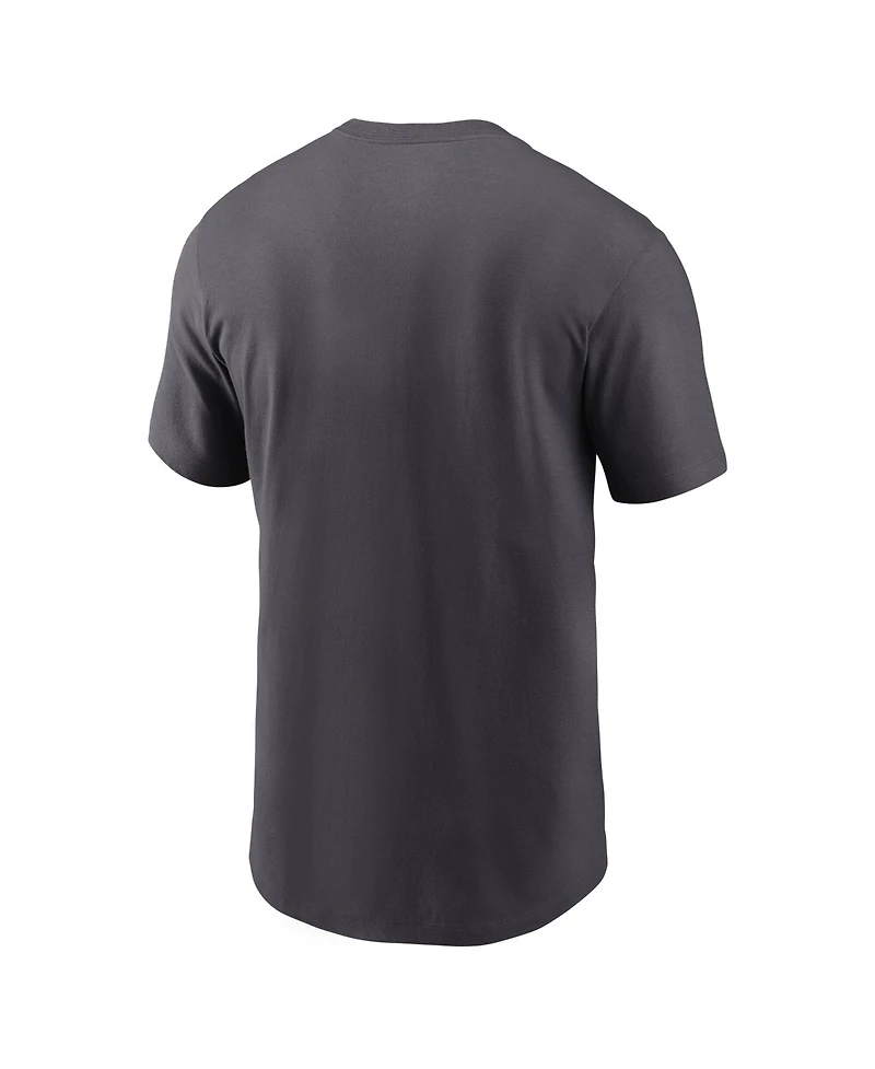Nike Men's Anthracite Philadelphia Eagles Super Bowl Lix Champions Locker Room Trophy Collection T-Shirt