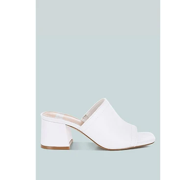 Wuling Slip-On Soft Leather Heels