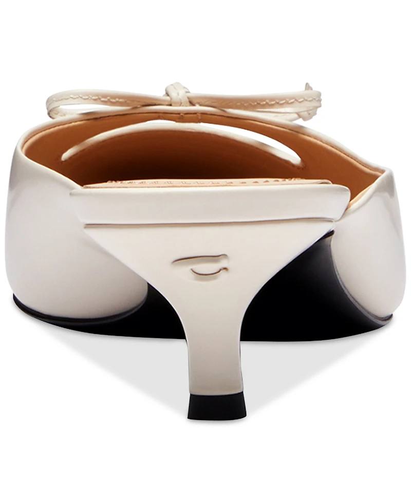 Coach Women's Runway Embellished Bow-Trim Mules