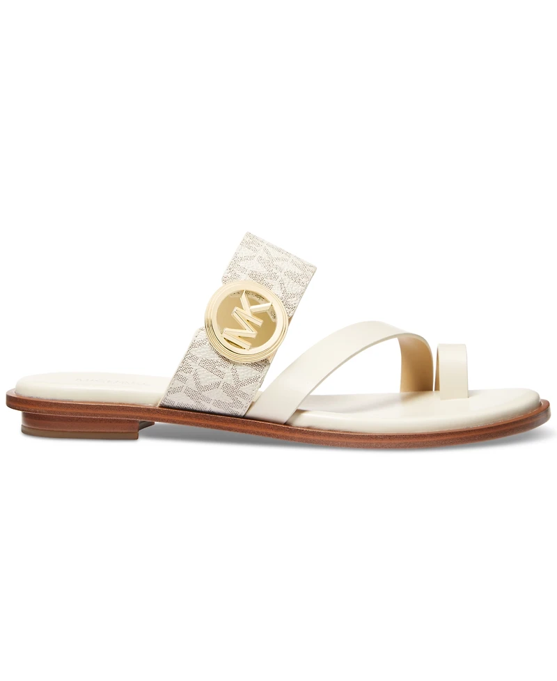 Michael Kors Mmk Vera Slip-On Toe-Ring Slide Sandals