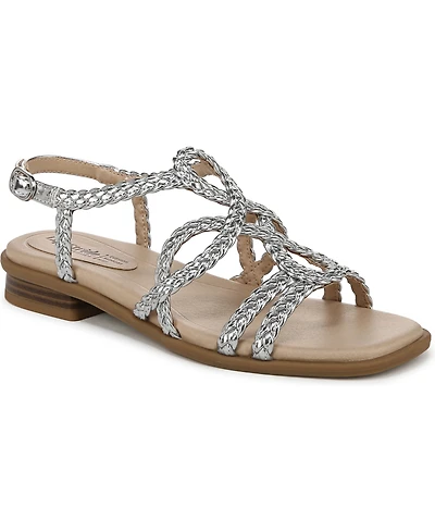 LifeStride Women's Reagan Open Square Toe Strappy Slingback Sandals