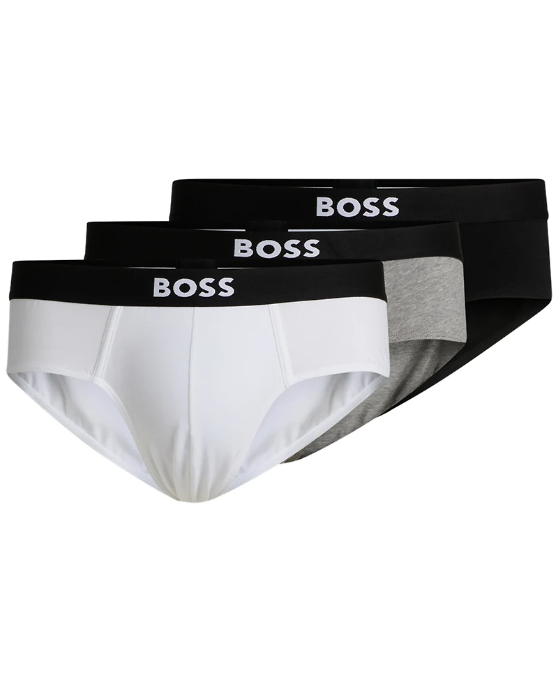 Hugo by Boss Men's 3-Pack Logo Briefs