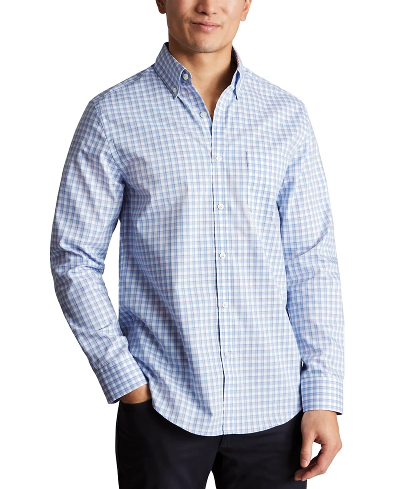 Charles Tyrwhitt Men's Slim Fit Long Sleeve Check Button-Down Shirt