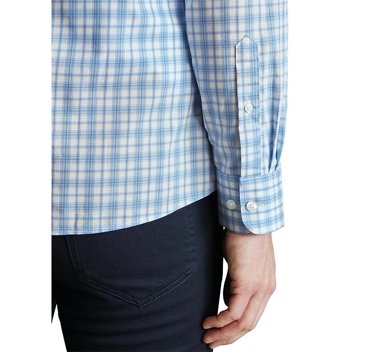 Charles Tyrwhitt Men's Slim Fit Long Sleeve Tattersall Button-Down Shirt