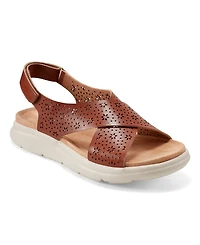 Easy Spirit Women's Amiya Crisscross Lightweight Flat Sandals