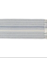 Design Imports Braided Stripe Jacquard Fringe Table Runner, 15" x 108"