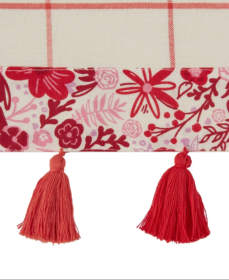 Design Imports Darling Window Pane Table Runner, 14" x 72"