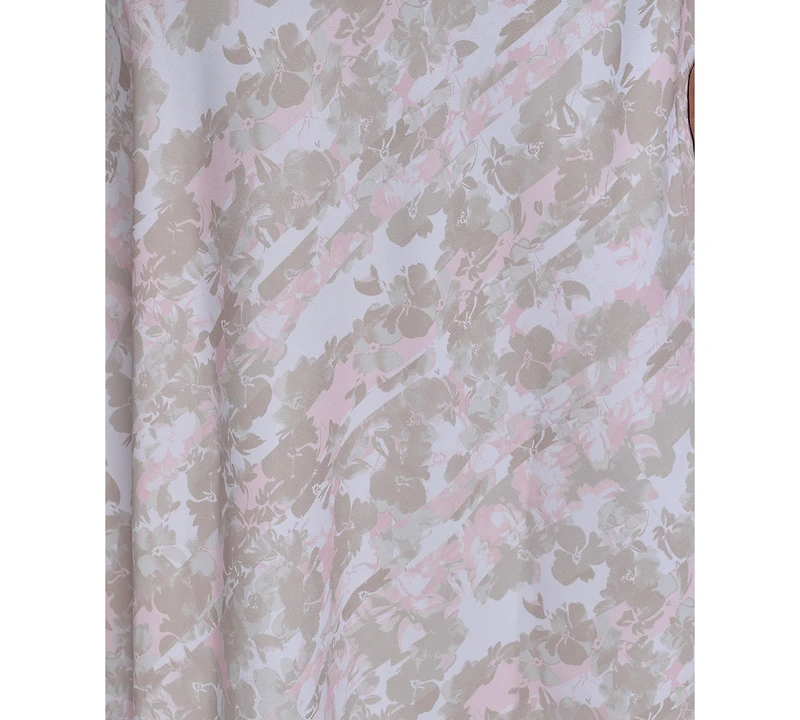 Calvin Klein Plus Size Printed Flutter-Sleeve Maxi Dress