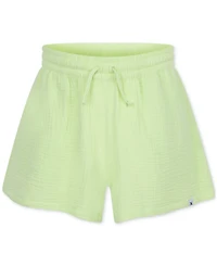 Hurley Big Girls Woven Cotton Gauze High-Rise Shorts