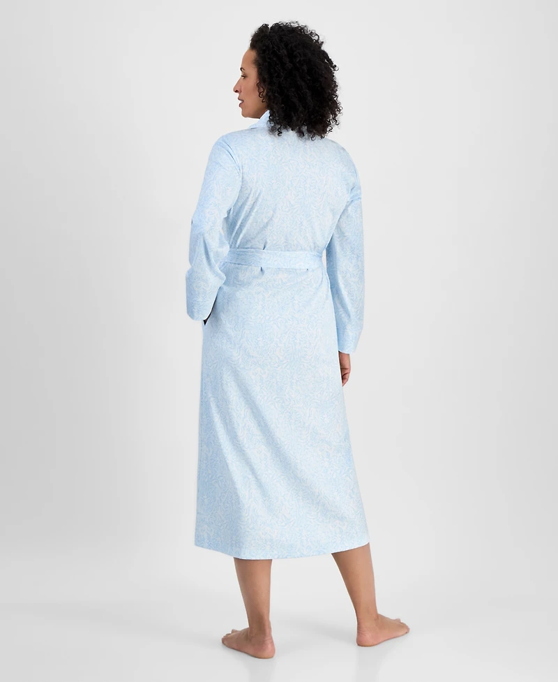 Charter Club Women's Cotton Printed Robe, Exclusively at Macy's