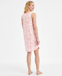 Charter Club Women's Printed Jersey Tank Sleepshirt, Exclusively at Macy's