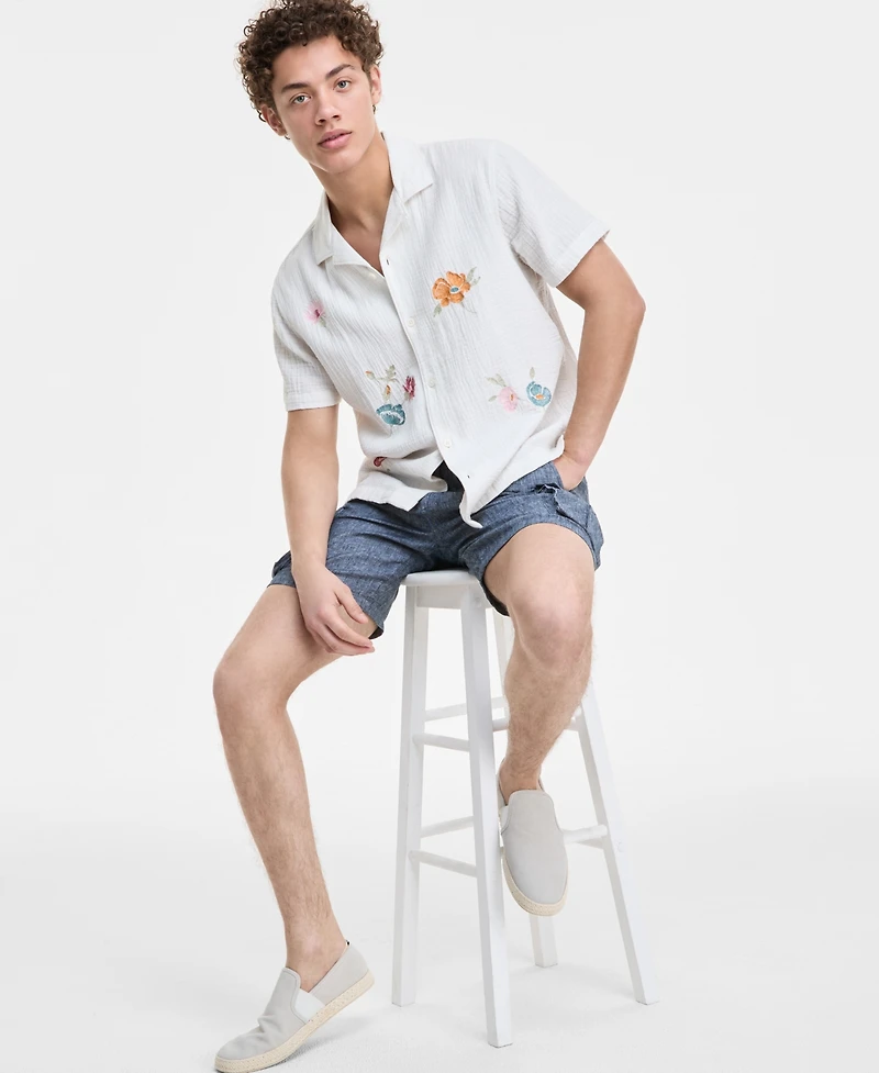 Sun + Stone Men's Augustus Floral Shirt, Exclusively at Macy's