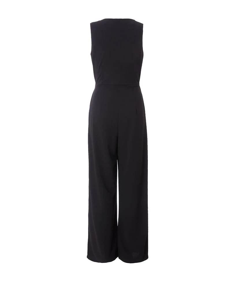 Quiz Women's 2 in 1 Scuba Crepe Waistcoat Jumpsuit