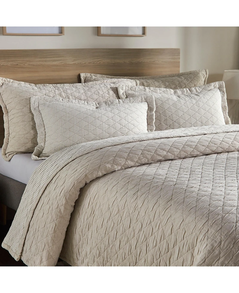 Ihi Home Colmar Dutch Euro Sham, Natural