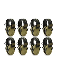 Walker's Razor Slim Ultra Low Profile Compact Design Earmuffs (Green) 8-Pack