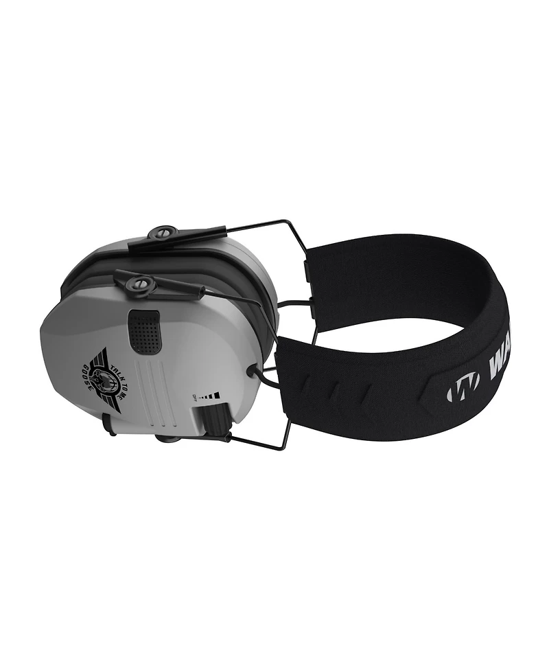 Walkers Razor Electric Slim Earmuffs (Gray) and Protective Glasses (2-Pack)