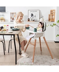 Gouun Boys High Chair with Dishwasher Safe Tray