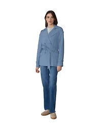 Soia & Kyo Womens Medina Relaxed-Fit Double-Breasted Trench Coat