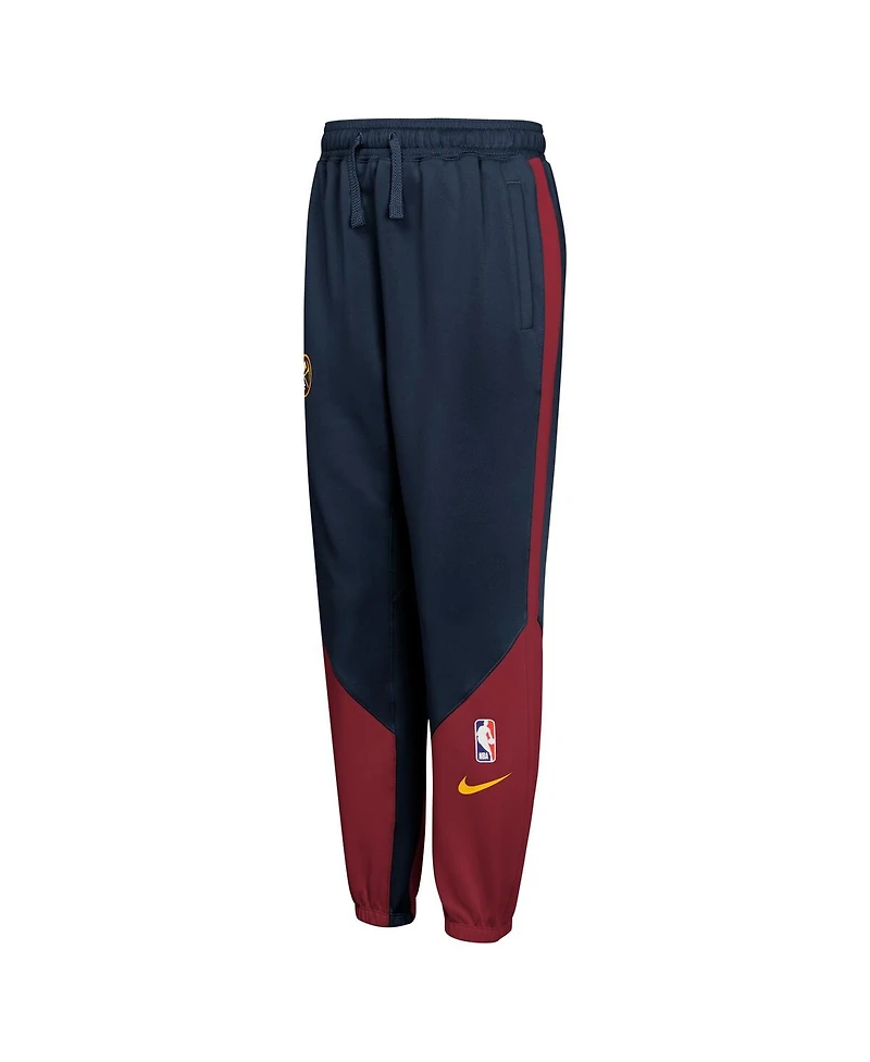 Nike Big Boys and Girls Navy Denver Nuggets 2024/25 Authentic Showtime Pants
