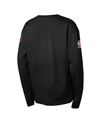 Mitchell & Ness Big Boys and Girls Black Memphis Grizzlies Hardwood Classics All Over Long Sleeve T-Shirt