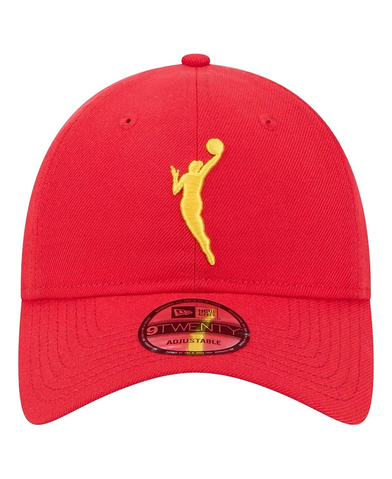 New Era Men's Red Indiana Fever 9TWENTY Adjustable Hat