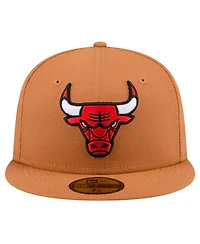New Era Men's Tan Chicago Bulls Color Pack 59FIFTY Fitted Hat