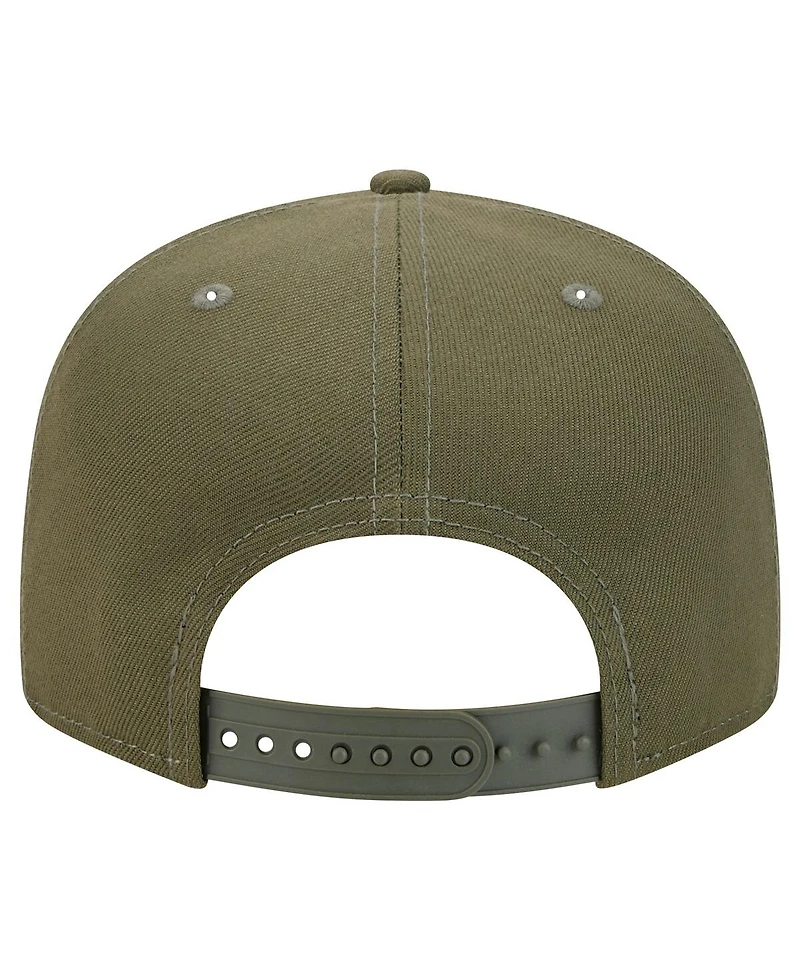 New Era Men's Olive Jacksonville Jaguars Main 9FIFTY Snapback Hat