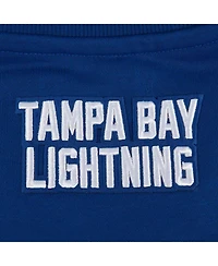 Pro Standard Women's Blue Tampa Bay Lightning Area Code Cropped Pullover Sweatshirt