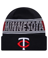 New Era Men's Navy Minnesota Twins Authentic Collection Cuffed Knit Hat