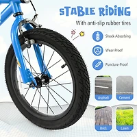 Kids Bike Led Lighted Adjustable with Training Wheels Perfect for 4-7 Years Old Kids, Safe and Fun Ride