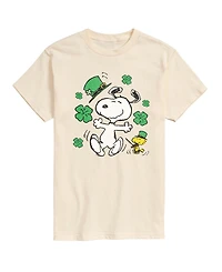Airwaves Men's Peanuts St Patrick's Day Short Sleeve T-Shirt