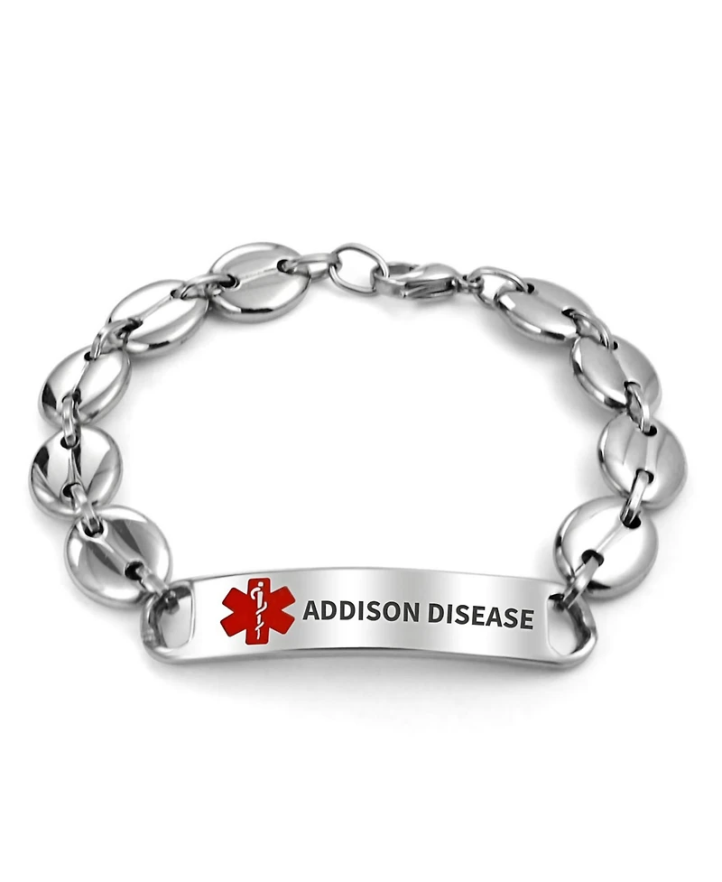 Bling Jewelry Addison Disease Mariner Medical Alert Id Bracelet 8.5in