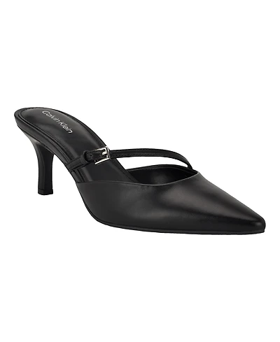 Calvin Klein Women's Jansy Buckle Strap Mid-Stiletto Pumps