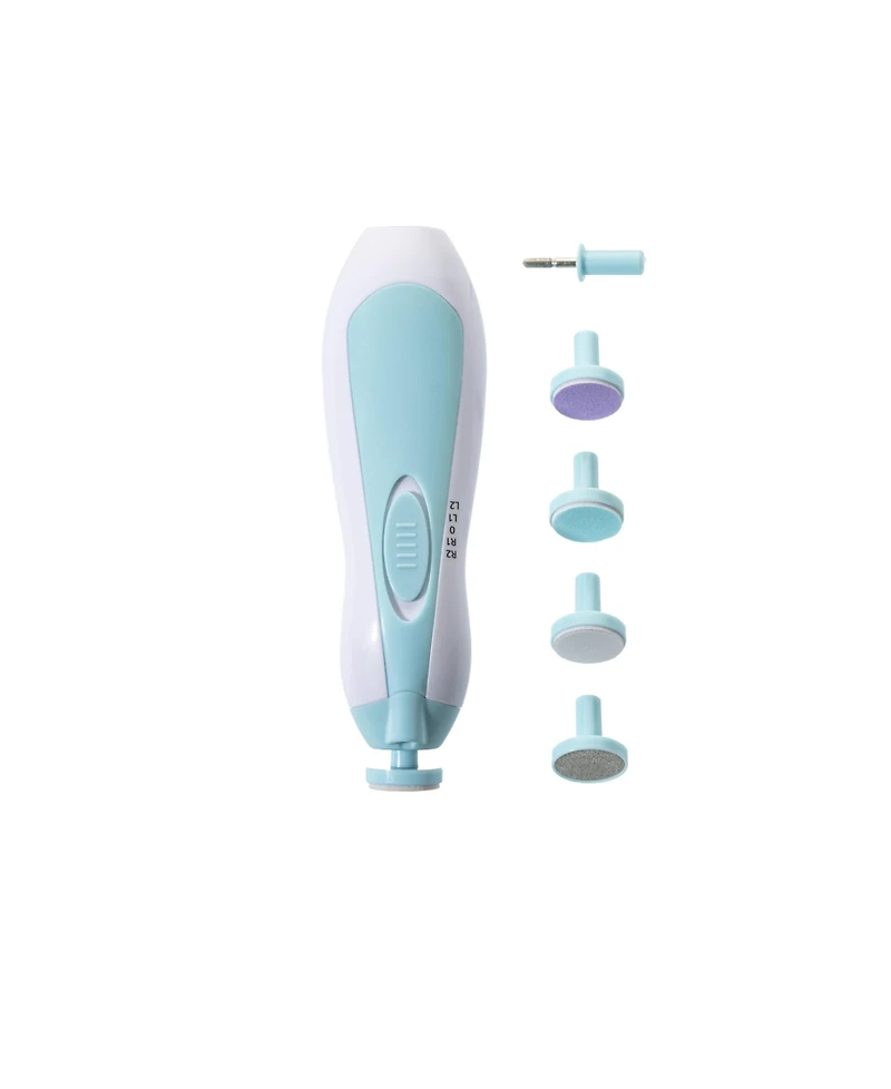 Sperric Baby Electric Nail Trimmer Kit with Light, Quiet Operation, 6 Interchangeable Heads for Gentle Precise Baby Nail Care and Polishing Baby Nail