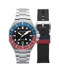 Spinnaker Men's Dumas Gmt Automatic Solid Stainless Steel Bracelet Watch