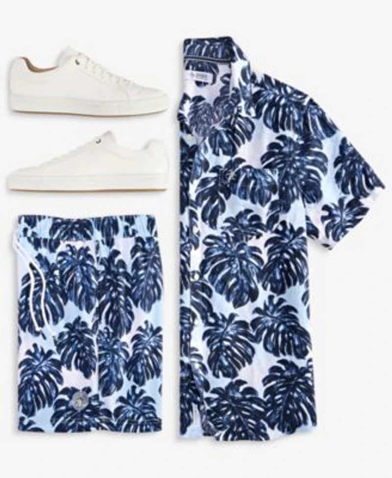 Original Penguin Mens Tropical Shirt Shorts