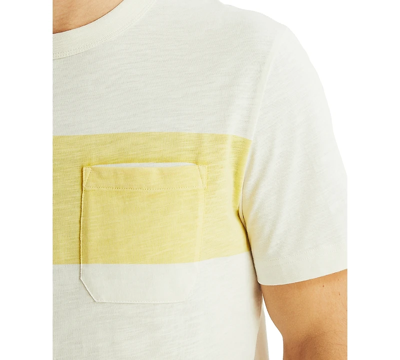 Nautica Men's Short Sleeve Chest Stripe Crewneck T-Shirt