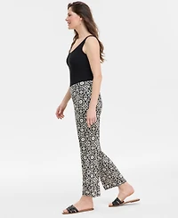 Jm Collection Women's Printed Wide-Leg Pull-On Pants, Exclusively at Macy's