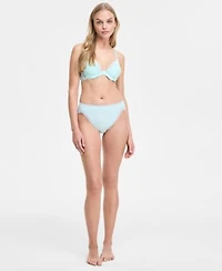 Natori Womens Feathers Lace Contour Underwire Bra Bliss Lace Trim Cotton French Cut Brief