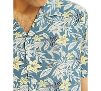 Nautica Men's Floral Button-Up Camp Shirt