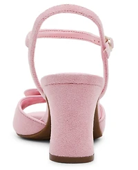 Anne Klein Women's Rosy Bow Block Heel Dress Sandals