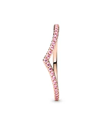 Pandora Rose Gold Timeless Wish Sparkling Statement Ring