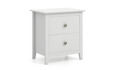 Modern Nightstand with 2 Drawers Compact Design for Small Bedrooms