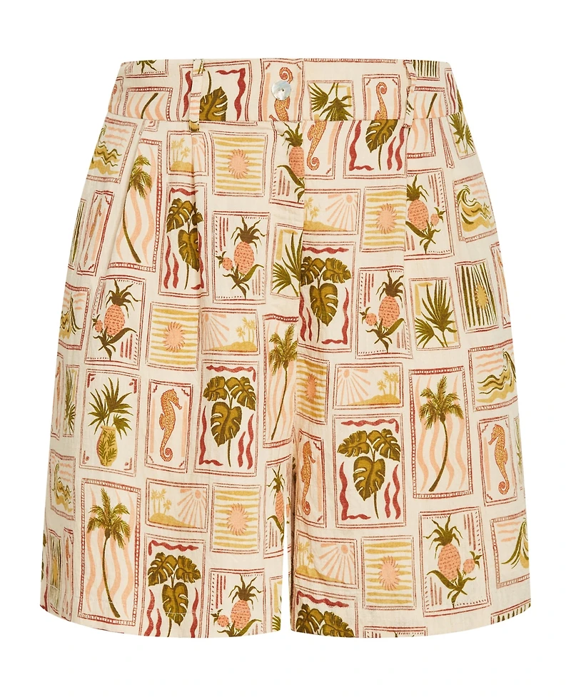 City Chic Plus Bella Print Short