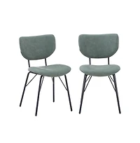 Jofran Modern Split-Back Upholstered Dining Chair (Set of 2)