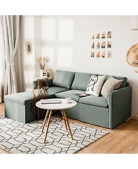 Convertible L-Shaped Sectional Sofa Couch with Reversible Chaise Versatile and Comfortable Seating for Living Room